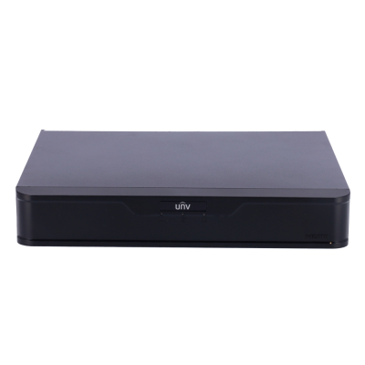 Gravador digital de vídeo preto com logo UNV e entrada HDMI