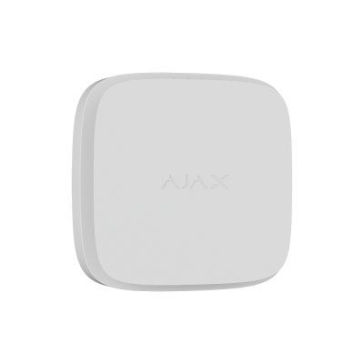 dispositivo quadrado branco com texto em relevo AJAX