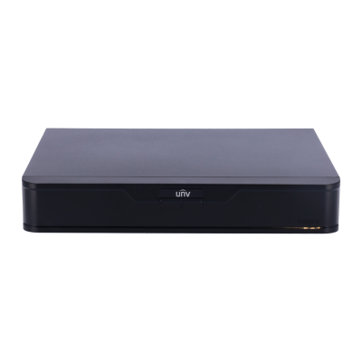 Aparelho eletrónico preto retangular com logótipo UNIV