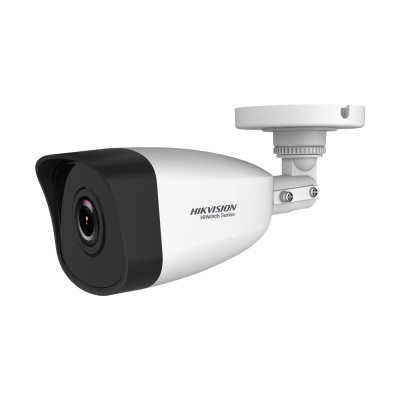 Câmara de segurança HIKVISION HiWatch Series branca e preta