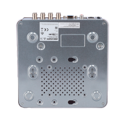 Fundo metálico prateado de gravador digital de áudio HIKVISION