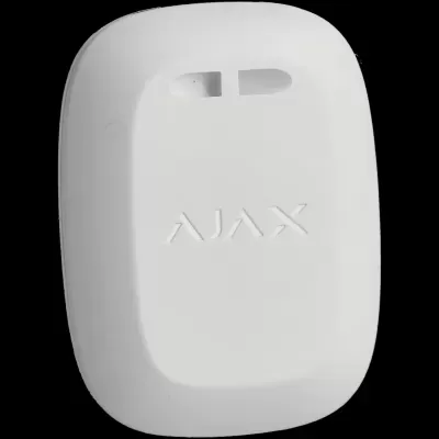 Sensor branco retangular arredondado com texto AJAX