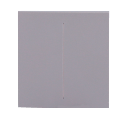 Desligador de parede quadrado branco com interruptor central