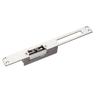 Fechadura eléctrica metálica prateada