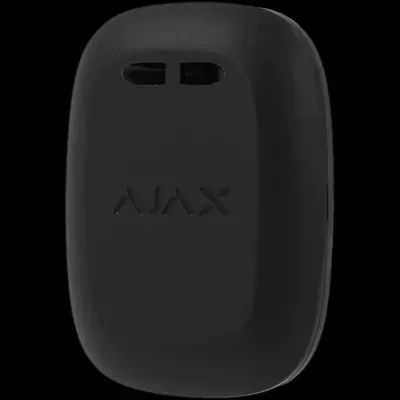 Comando remoto preto com logotipo AJAX