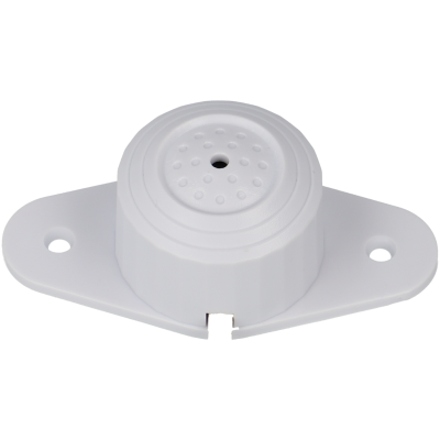 Dispositivo plástico branco com base e área perfurada