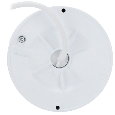 Base redonda branca com parafuso e tubo flexível