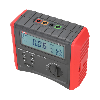 Testador de resistência de terra avançado UNI-T UT572 cinzento e vermelho com ecrã digital