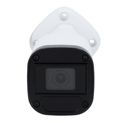 Câmara de vigilância de segurança branca e preta