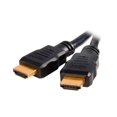 Cabo HDMI preto com conectores dourados