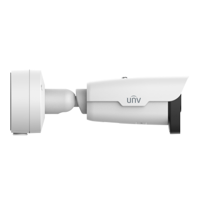 Câmara de segurança UNV branca com suporte ajustável