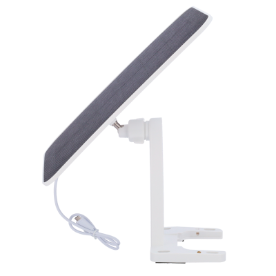 Painel solar compacto com suporte branco