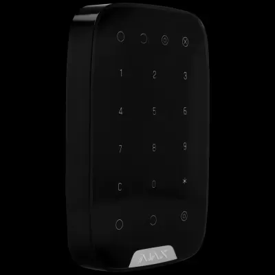 Teclado tátil preto com números e símbolo AJAX