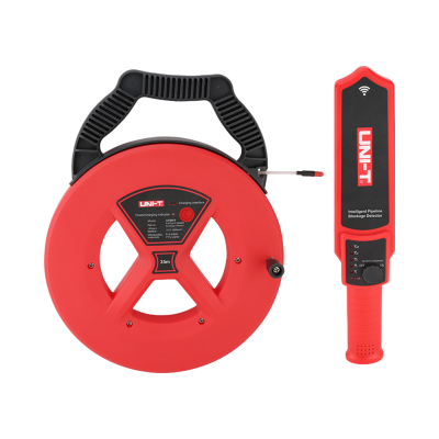 Detector de bloqueios em tubulações UNI-T vermelho e preto com bobina e dispositivo manual