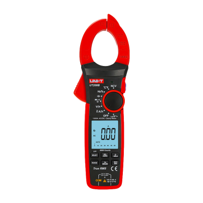 Medidor de pinça digital vermelho e preto UNI-T UT208B