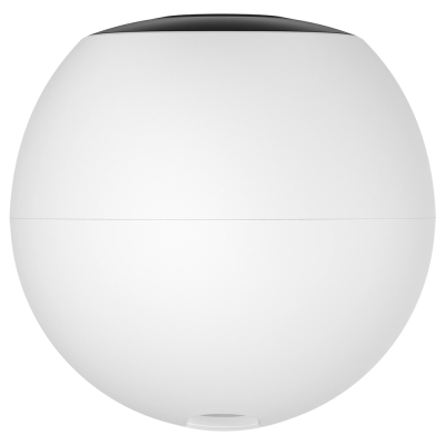 Dispositivo esférico branco com parte superior preta