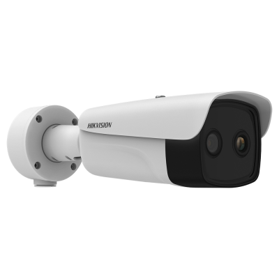 Câmara de vigilância Hikvision branca com lente dupla