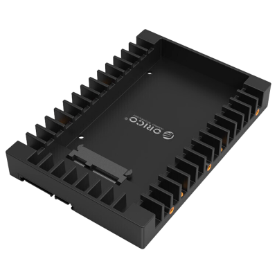 Suporte adaptador para disco rígido preto Orico com aberturas laterais