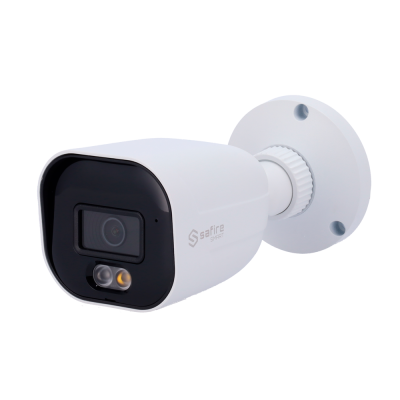 Câmara de segurança branca Safire Smart com lente e led frontal