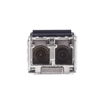 Conector metálico duplo com dois contactos circulares