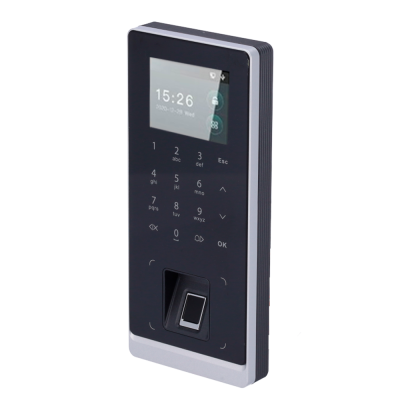 Leitor biométrico digital com ecrã, teclado e sensor de impressão digital