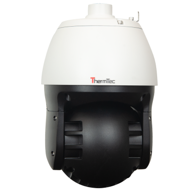 Câmara de vigilância PTZ preta e branca da ThermTec