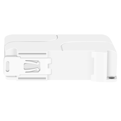 Strap branco de silicone com fivela e argola prata