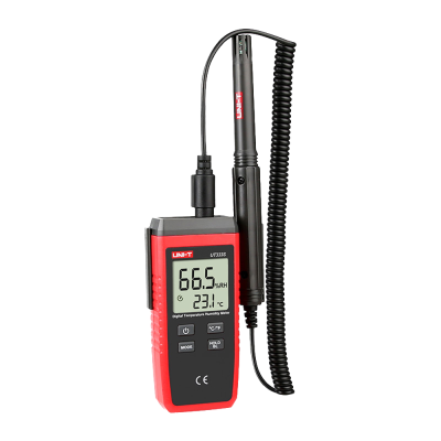 Medidor digital de temperatura e humidade com ecrã LCD e sonda