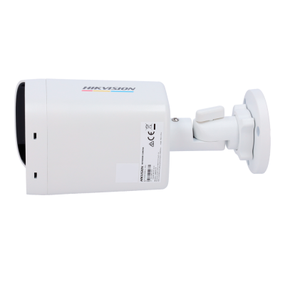 Câmara de vigilância branca HIKVISION com suporte ajustável