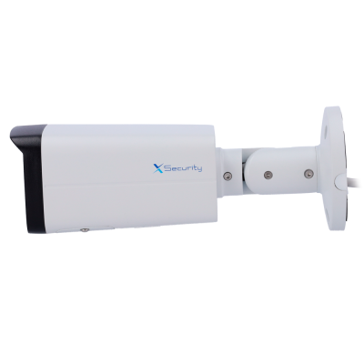 Câmara de segurança branca e preta XSecurity com montagem articulada