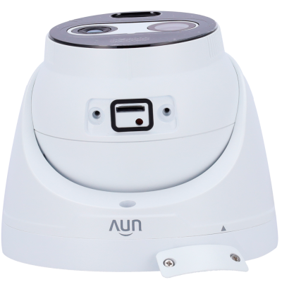 Câmara de segurança branca dome com lente dupla e conetor de cartão da marca UYUN