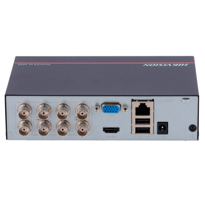 Dispositivo Hikvision com várias portas de conexão e alimentação 12V