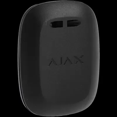 Dispositivo preto rectangular com texto AJAX gravado