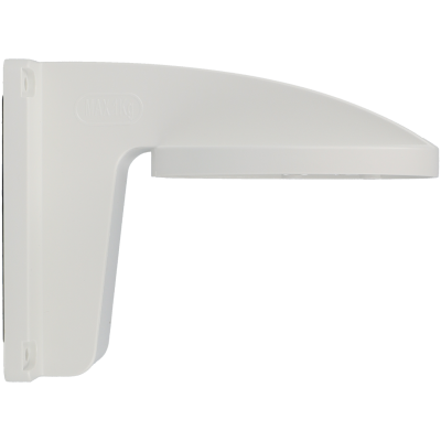 Suporte de prateleira branco em plástico com design simples