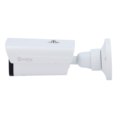 Câmara de segurança branca da marca safire SMART com suporte ajustável