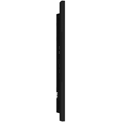 Perfil lateral de painel digital preto fino
