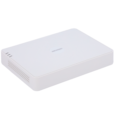 Dispositivo eletrônico branco retangular com logotipo HIKVISION.