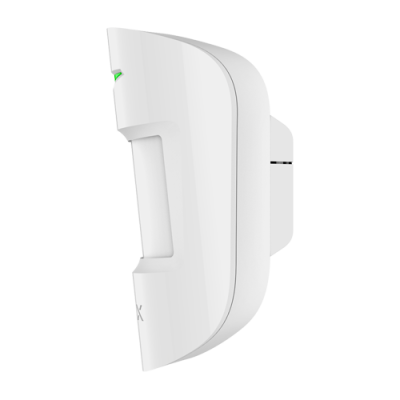 Sensor de presença branco elegante com indicador verde