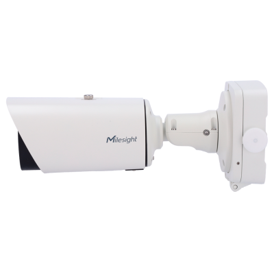 Câmara de segurança exterior branca da marca Milesight