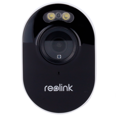 Câmara de segurança preta e branca Redlink com lente e LEDs