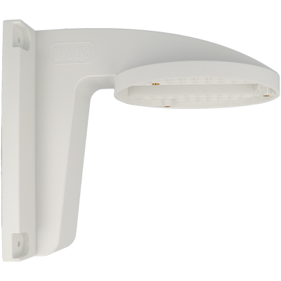 Suporte de parede branco em plástico com inscrição MAX 2Kg