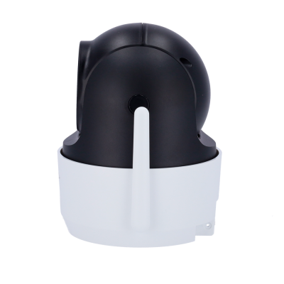 Câmara de segurança PTZ preto e branco com antena