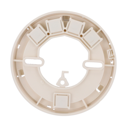 Base de plástico circular bege para instalação de equipamento