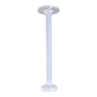 Suporte branco de tecto ou parede em metal com bases redondas