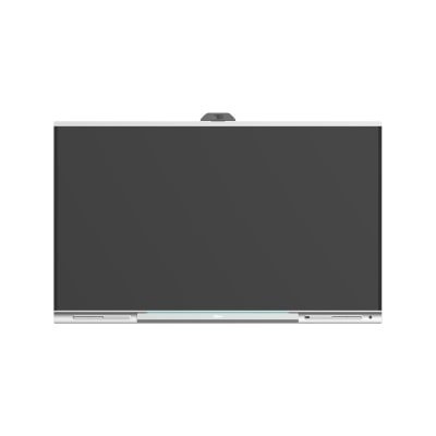 Painel interativo branco com ecrã preto e câmera central no topo