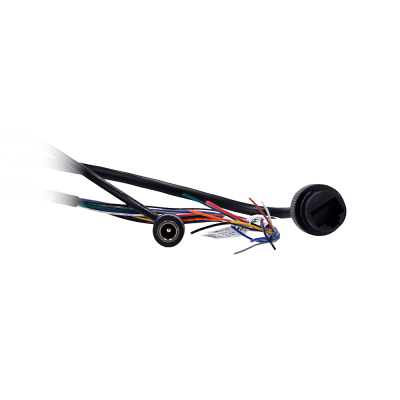 Cabo elétrico colorido com conectores