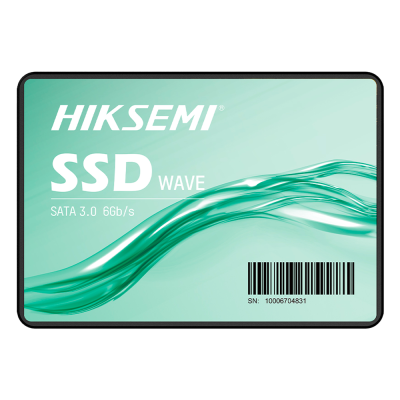 Disco SSD HIKSEMI WAVE verde com código de barras