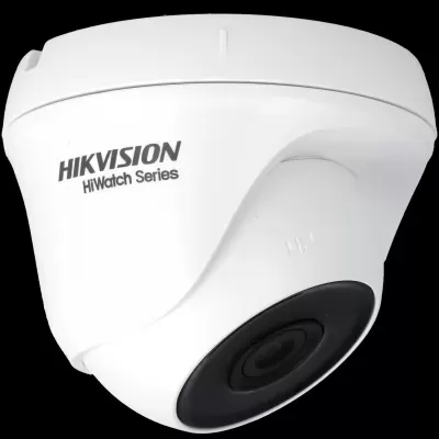 Câmara de segurança branca HIKVISION HiWatch Series com lente preta