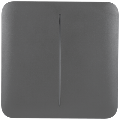 Balança eletrónica de casa cinza escuro com linha central vertical