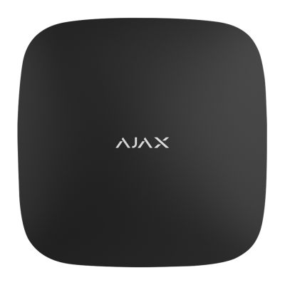 Dispositivo preto quadrado com cantos arredondados e texto 'AJAX'